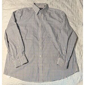 Ralph Lauren Tall Fit Stretch Tattersall Check men's Dress Shirt 18.5 36/37